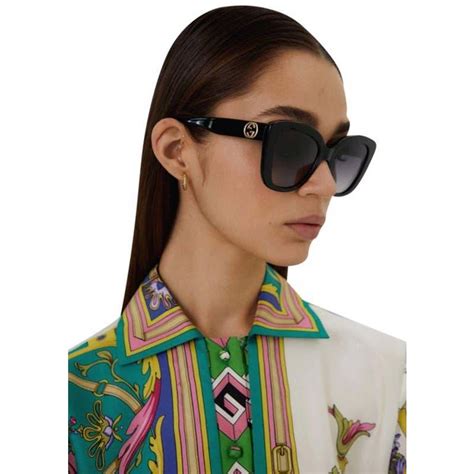 gucci sunglasses gg0327s|Gucci oversized cat eye sunglasses.